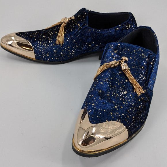 Parrazo Ronaldinho Rhinestone Pointy Dress Shoe 9M